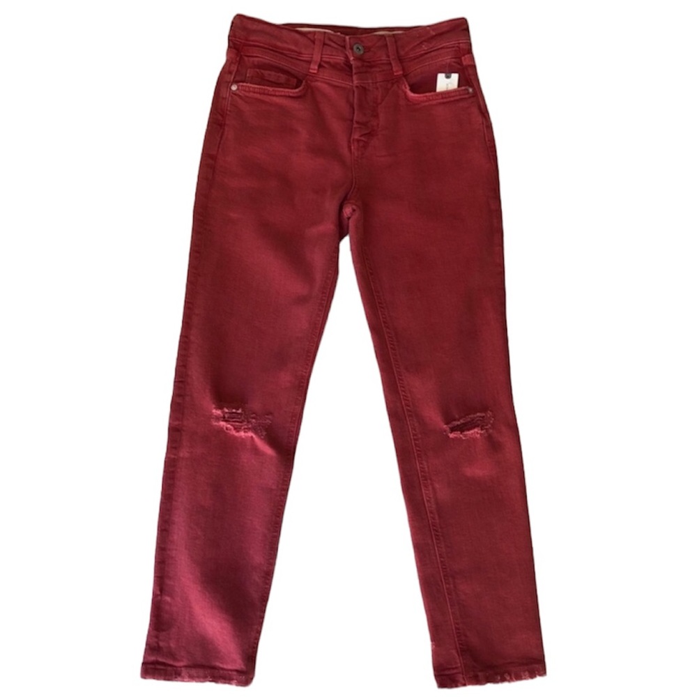 Anthropologie Jeans High Rise Distressed Slim  NWT Women’s Size 27 - Picture 3 of 12